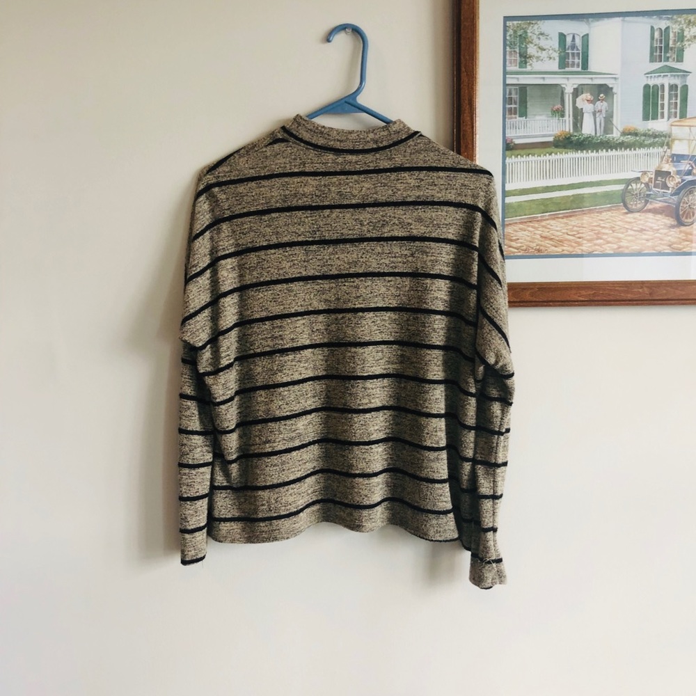 Striped Turtleneck Sweater